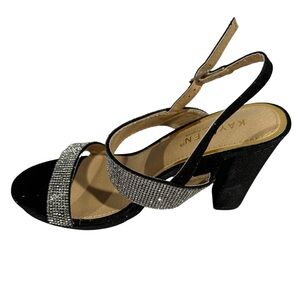 Kayleen Rhinestone 5-Inch Platform Heel Double-Strap